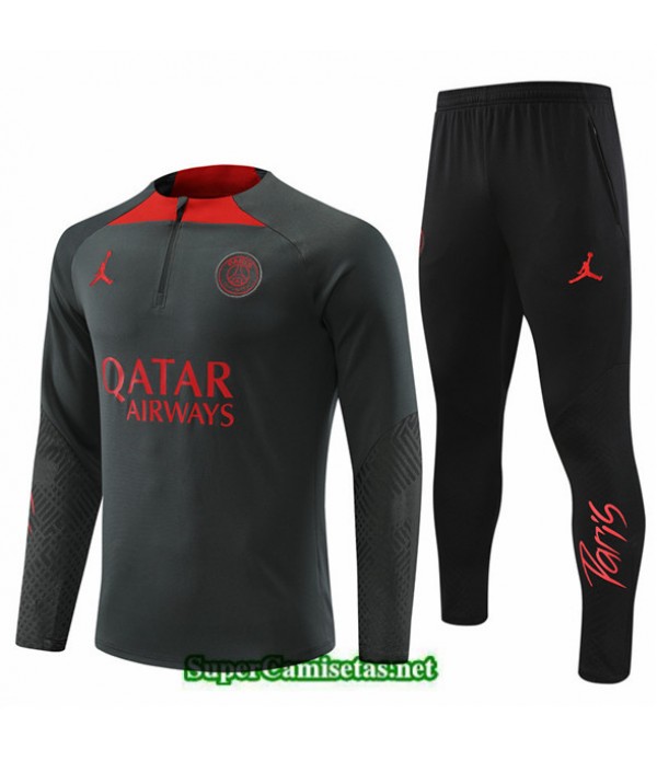 Tailandia Chandal Paris Psg Gris 2022 2023