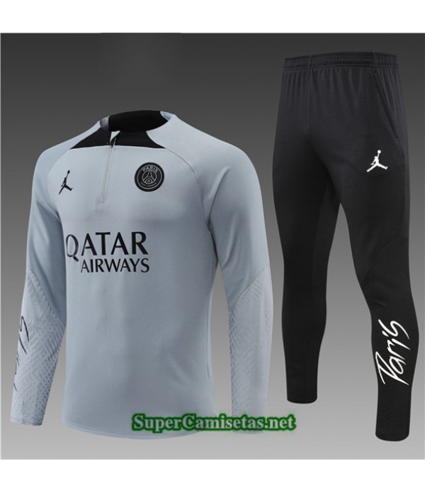 Tailandia Chandal Paris Psg Niño Gris 2022 2023