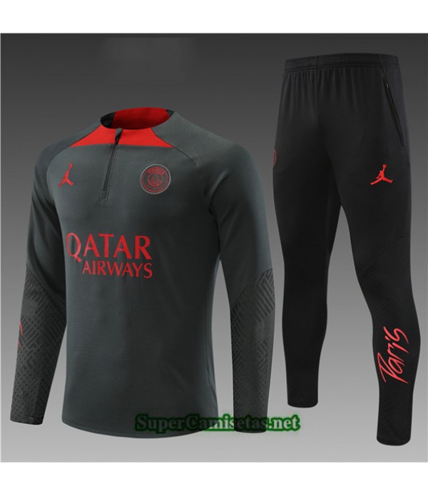 Tailandia Chandal Paris Psg Niño Gris 2022 2023