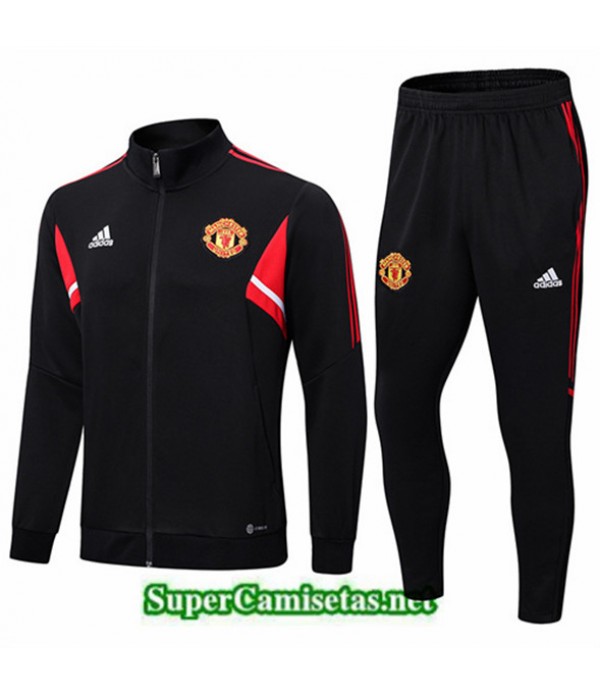 Tailandia Chaqueta Chandal Manchester United Negro...