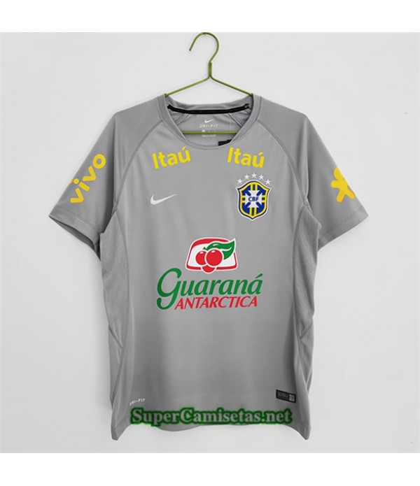 Tailandia Equipacion Camiseta Brasil Gris 2022 2023