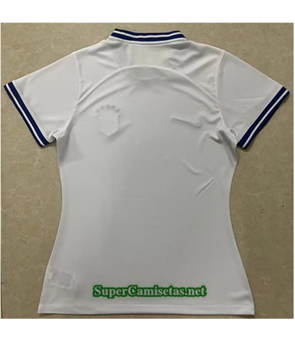 Tailandia Equipacion Camiseta Brasil Mujeres Blanco 2022 2023