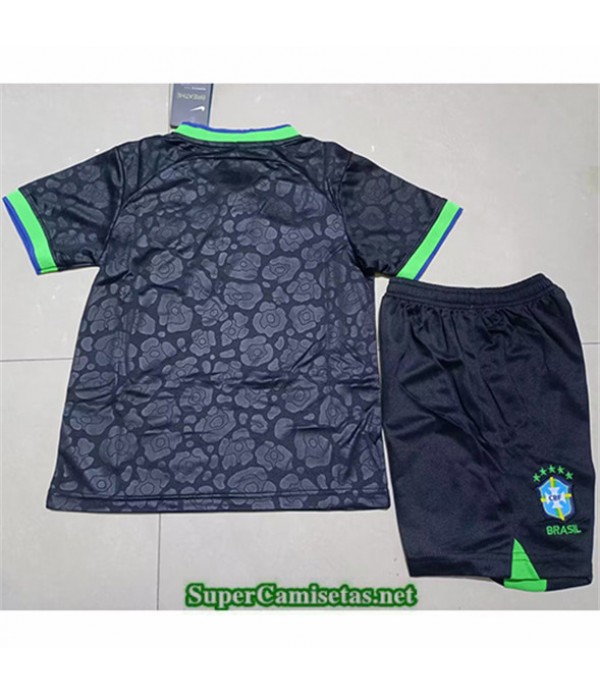 Tailandia Equipacion Camiseta Brasil Niño Noir 2022 2023