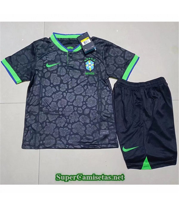 Tailandia Equipacion Camiseta Brasil Niño Noir 2022 2023