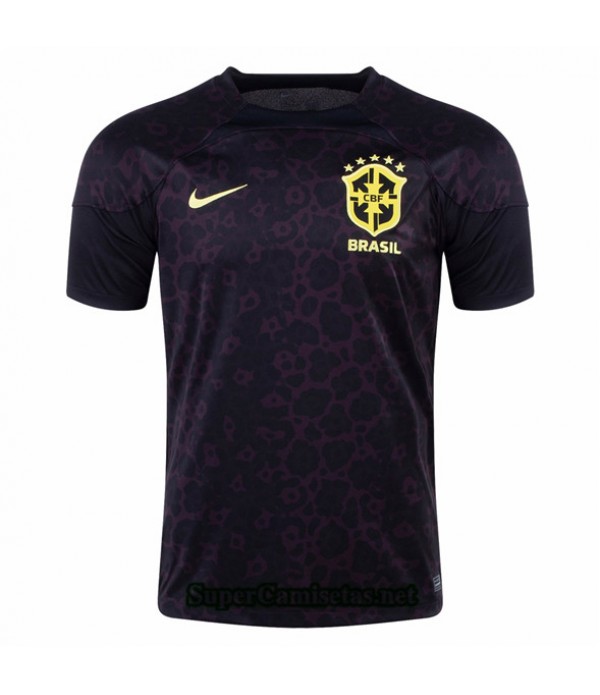 Tailandia Equipacion Camiseta Brasil Portero Negro...