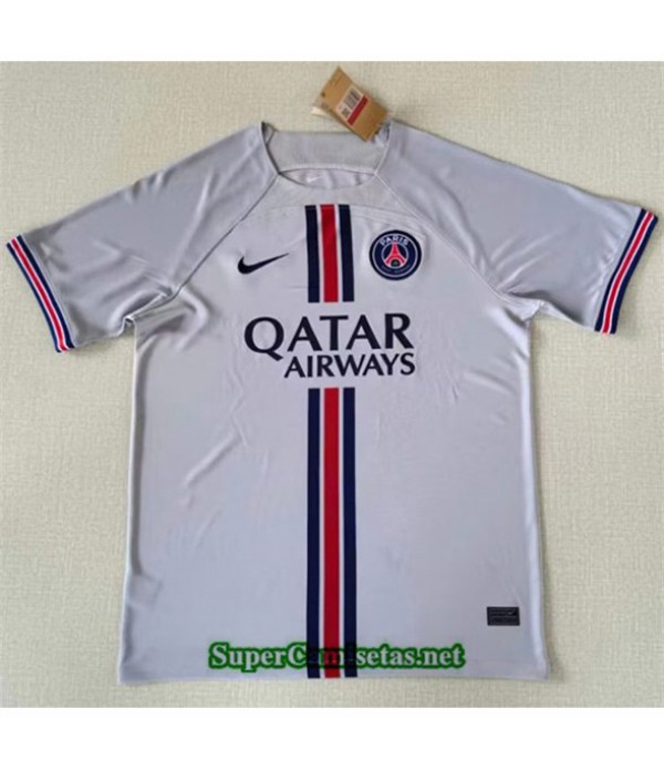 Tailandia Equipacion Camiseta Paris Psg Gris 2022 2023