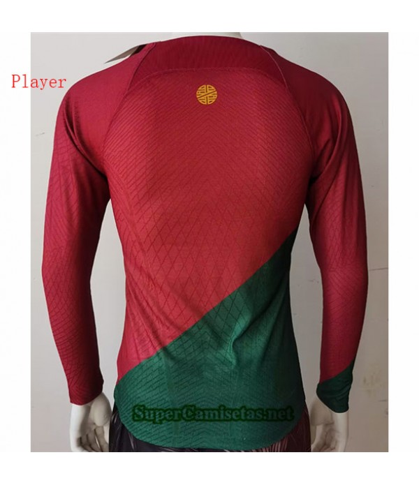 Tailandia Primera Equipacion Camiseta Player Portugal Manche Longue 2022 2023