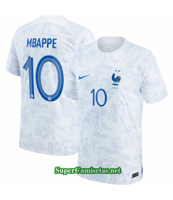 Tailandia Segunda Equipacion Camiseta Francia Mbappe 10 2022 2023