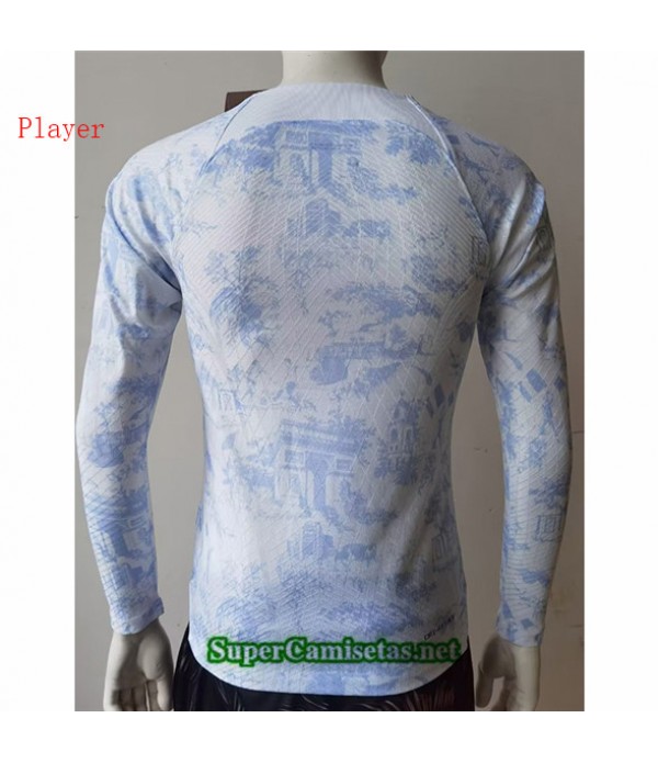 Tailandia Segunda Equipacion Camiseta Player Francia Manga Larga 2022 2023