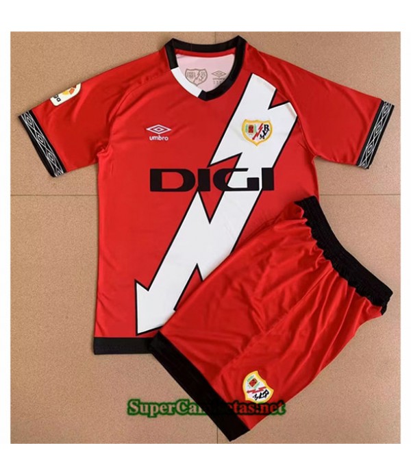 Tailandia Segunda Equipacion Camiseta Rayo Vallecano Niño 2022 2023