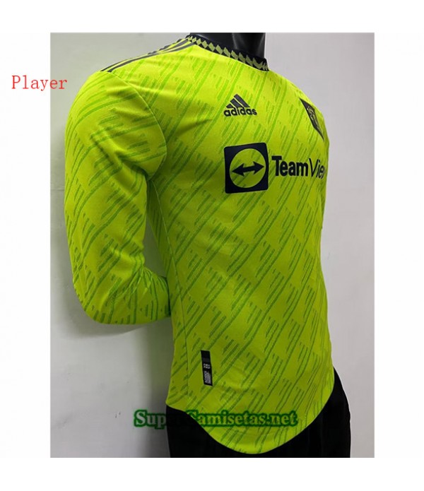 Tailandia Tercera Equipacion Camiseta Player Manchester United Manche Longue 2022 2023