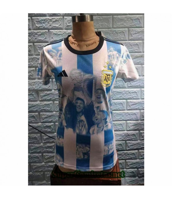 Tailandia Equipacion Camiseta Argentina Mujer Conm...