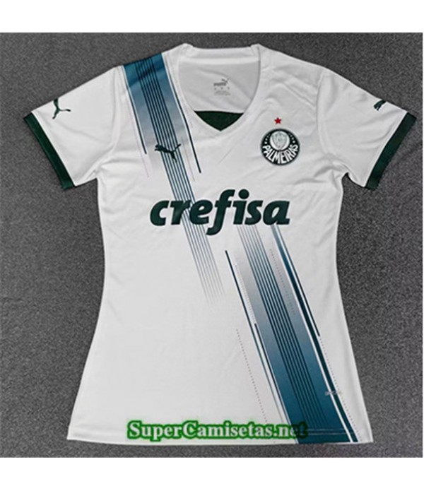 Tailandia Equipacion Camiseta Palmeiras Mujer Blanco 2023 2024
