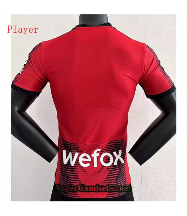 Tailandia Equipacion Camiseta Player Ac Milan Rojo/negro 2023 2024