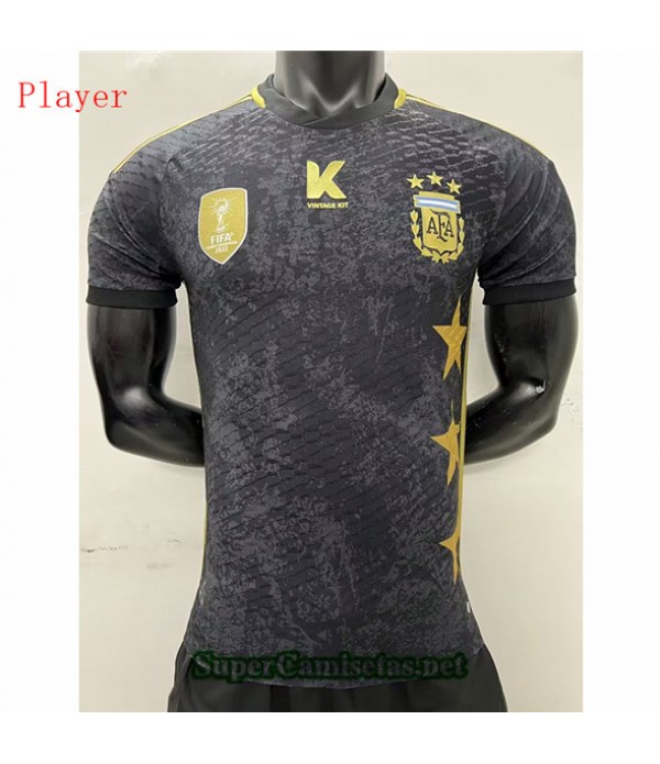 Tailandia Equipacion Camiseta Player Argentina Edición Especial Negro 2022 2023