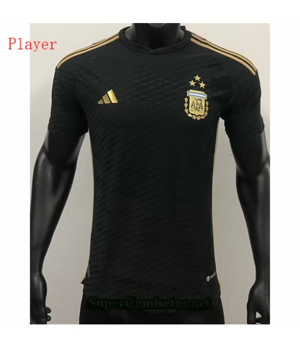 Tailandia Equipacion Camiseta Player Argentina Especiale Édition Negro/gold 2023 2024