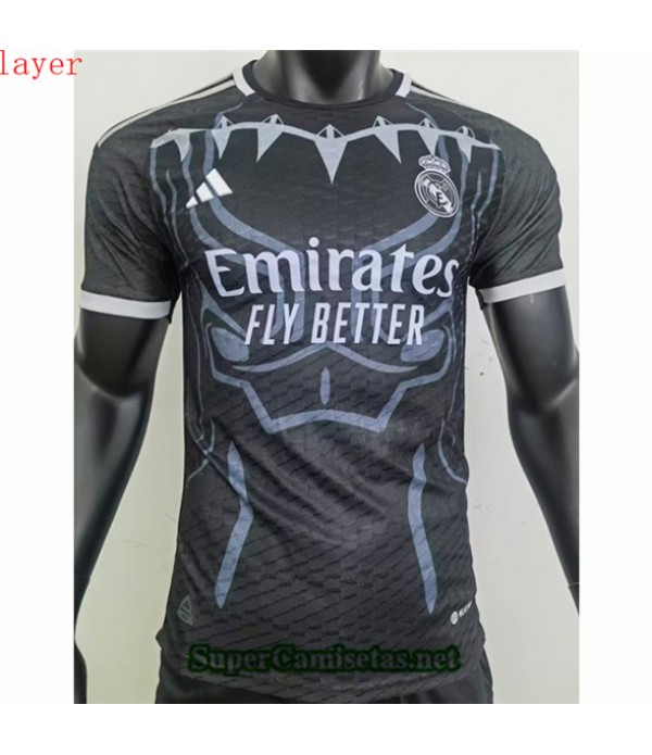 Tailandia Equipacion Camiseta Player Real Madrid Classic Negro 2023 2024