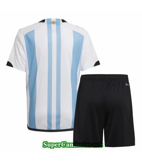 Tailandia Primera Equipacion Camiseta Argentina Niño 3 Estrellas 2022 2023