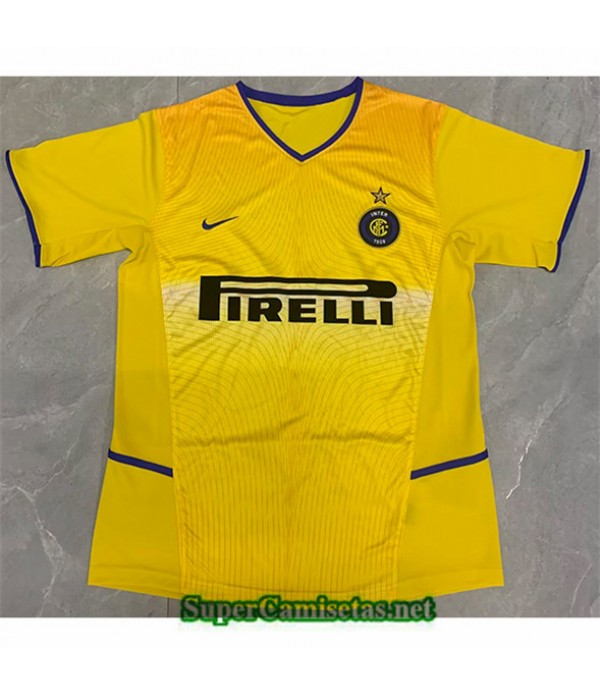 Tailandia Tercera Equipacion Camiseta Clasicas Inter Milan Hombre 2002 03