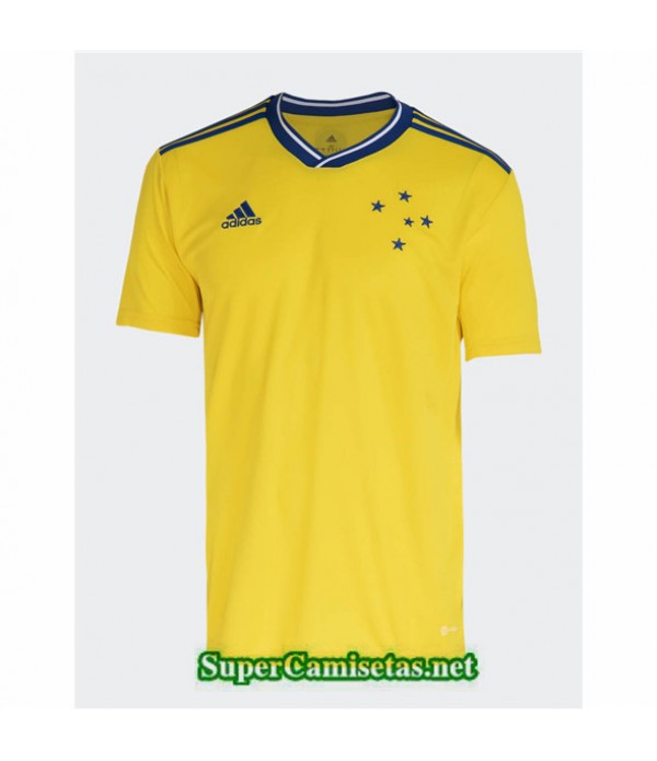 Tailandia Tercera Equipacion Camiseta Cruzeiro Amarillo 2023 2024