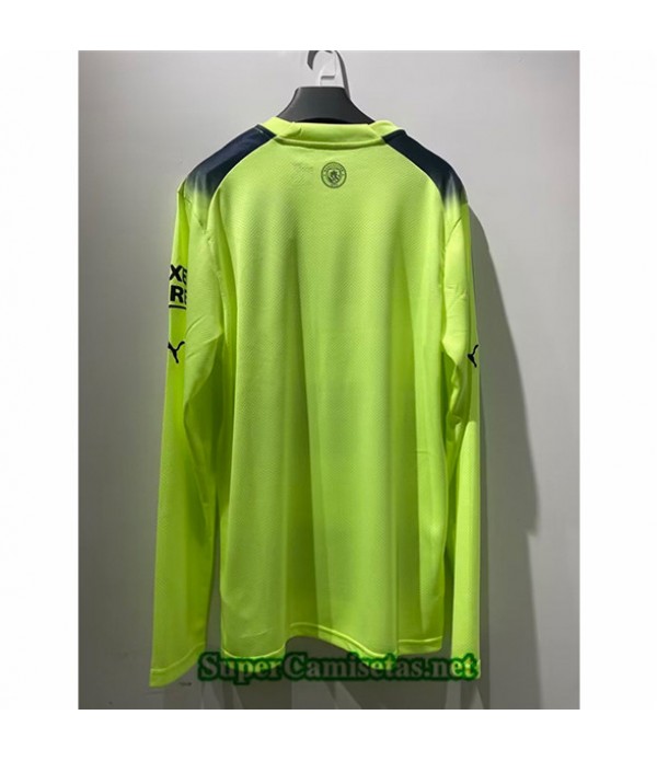 Tailandia Tercera Equipacion Camiseta Manchester City Manga Larga 2022 2023