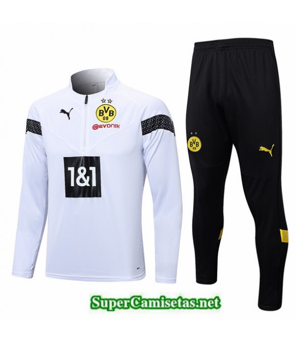 Tailandia Camiseta Chandal Dortmund Blanco 2022 20...