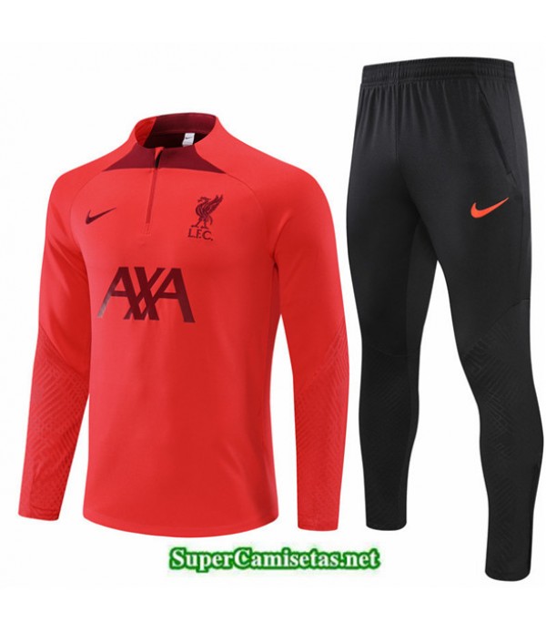 Tailandia Camiseta Chandal Liverpool Rojo 2022 2023 Diseño