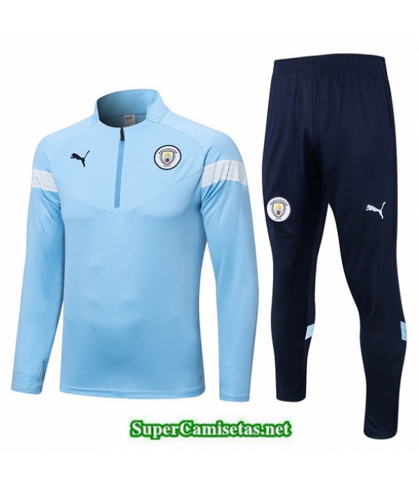 Tailandia Camiseta Chandal Manchester City Azul 2022 2023 Replicas