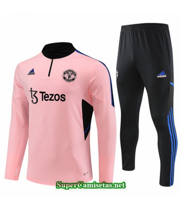 Tailandia Camiseta Chandal Manchester United Rosa 2022 2023 Outlet