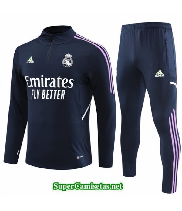 Tailandia Camiseta Chandal Real Madrid Azul 2022 2023 Baratas