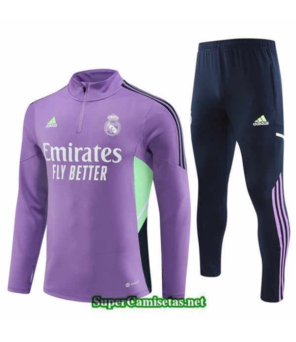 Tailandia Camiseta Chandal Real Madrid Niño Viole...