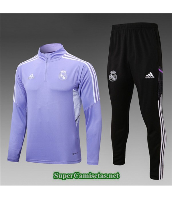 Tailandia Camiseta Chandal Real Madrid Niño Viole...