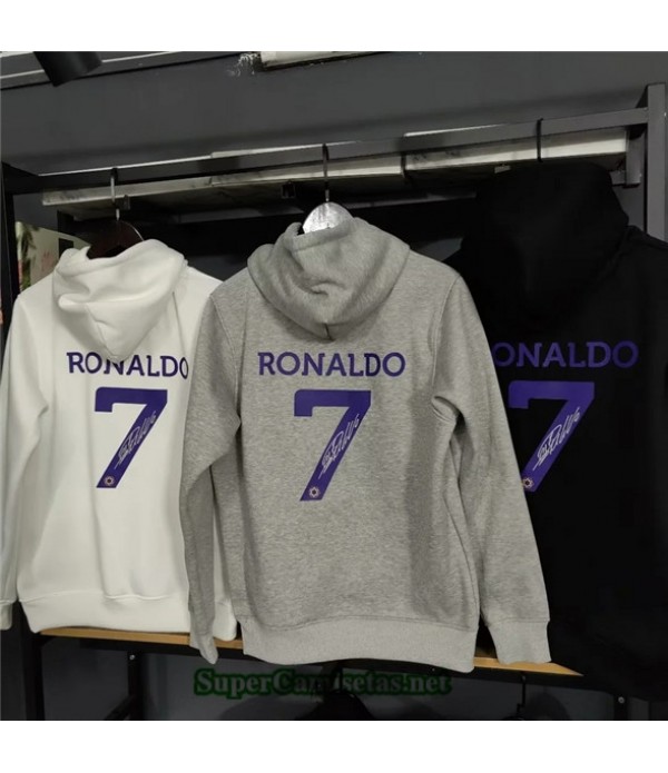 Tailandia Camiseta Chaqueta Al Nassr Sudadera Con Capucha Gris 2022 2023 Tienda