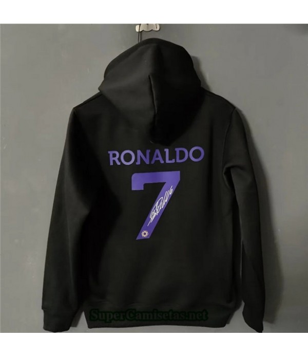 Tailandia Camiseta Chaqueta Al Nassr Sudadera Con Capucha Negro 2022 2023 Outlet