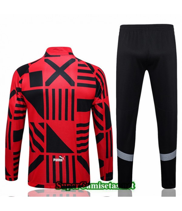 Tailandia Camiseta Chaqueta Chandal Ac Milan Rojo 2022 2023 Online