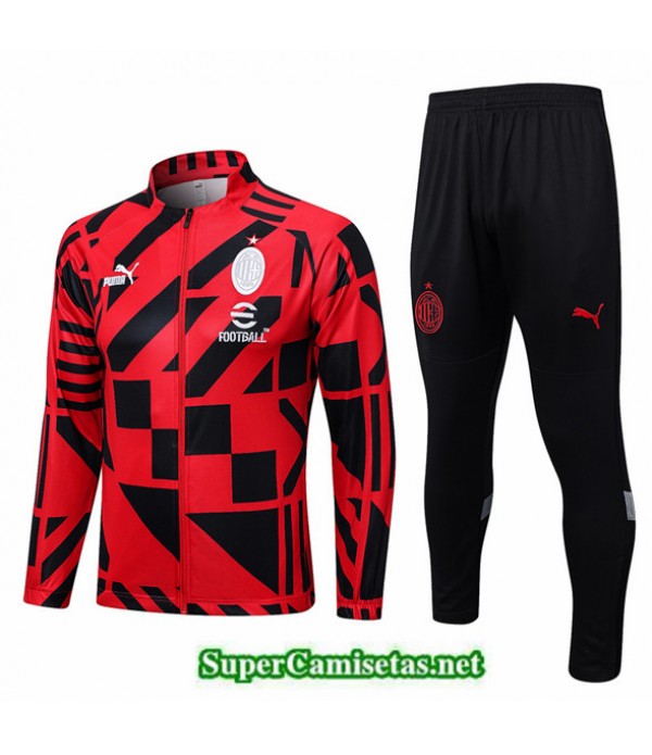 Tailandia Camiseta Chaqueta Chandal Ac Milan Rojo 2022 2023 Online