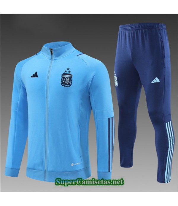 Tailandia Camiseta Chaqueta Chandal Argentina Niño Azul 2022 2023 Tienda