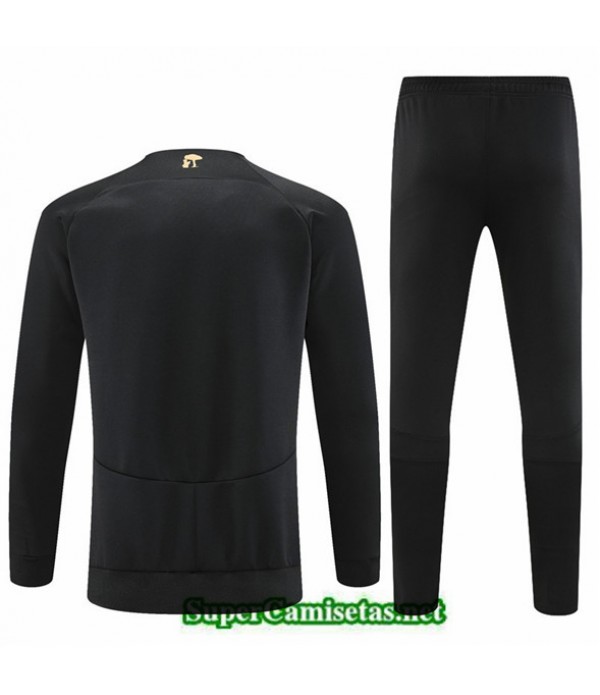 Tailandia Camiseta Chaqueta Chandal Atletico Madrid Negro 2022 2023 Replicas