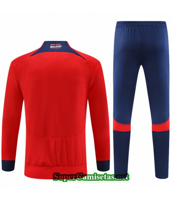 Tailandia Camiseta Chaqueta Chandal Atletico Madrid Rojo 2022 2023 Online