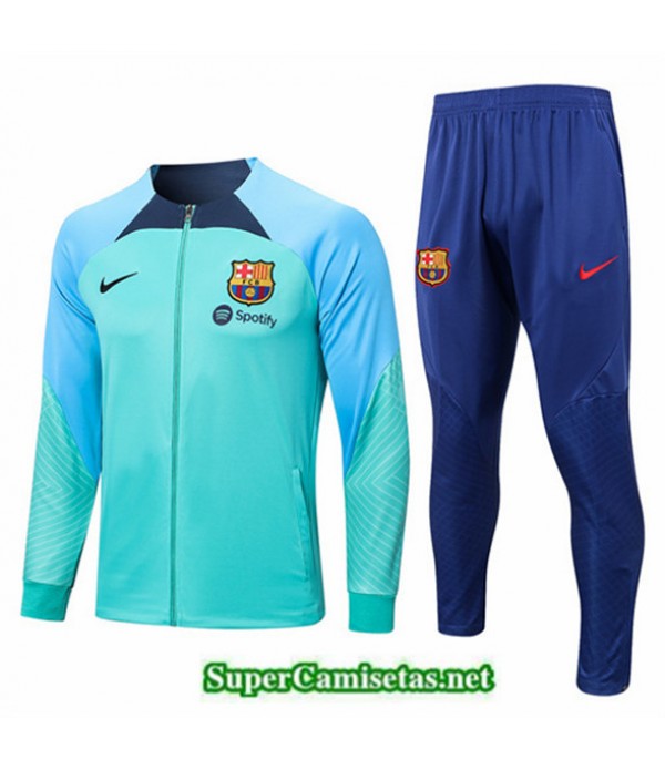 Tailandia Camiseta Chaqueta Chandal Barcelona Azul 2022 2023 Replicas