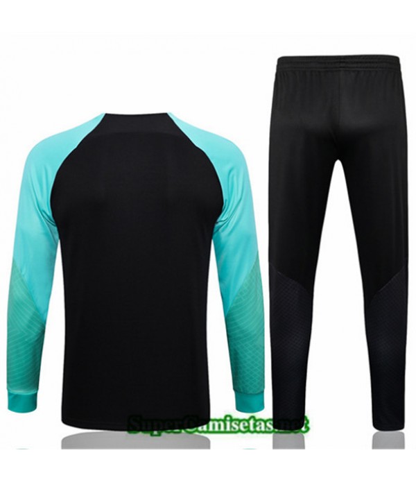 Tailandia Camiseta Chaqueta Chandal Barcelona Negro 2022 2023 Baratas