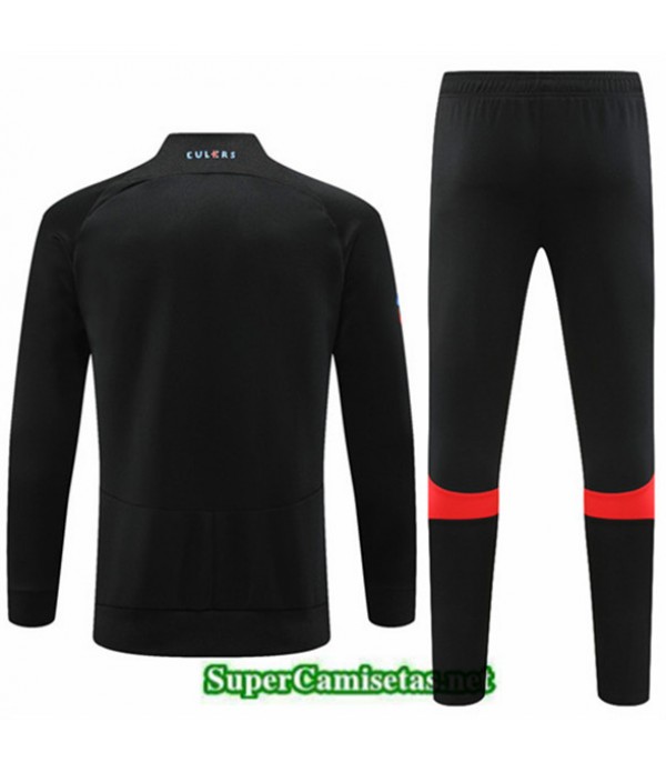 Tailandia Camiseta Chaqueta Chandal Barcelona Negro 2022 2023 Online