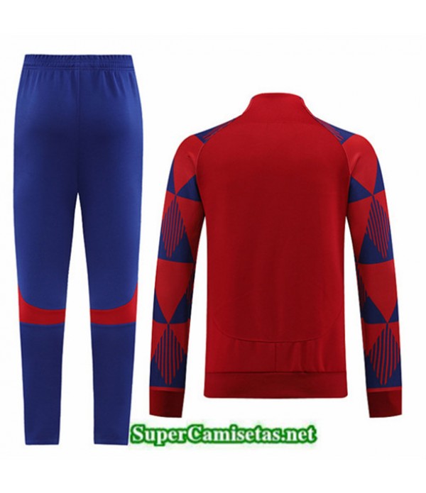 Tailandia Camiseta Chaqueta Chandal Barcelona Rojo 2022 2023 Tienda
