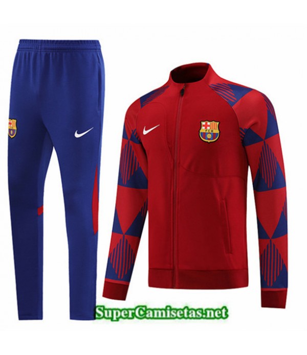 Tailandia Camiseta Chaqueta Chandal Barcelona Rojo 2022 2023 Tienda