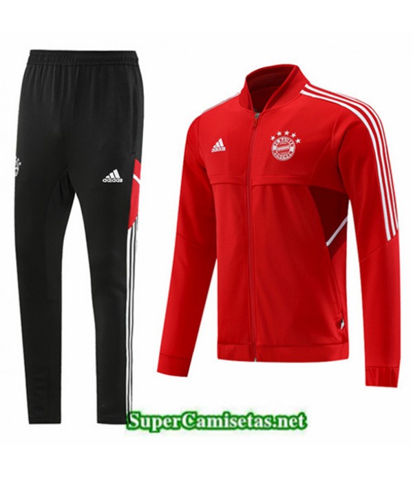 Tailandia Camiseta Chaqueta Chandal Bayern Munich Rojo 2022 2023 Outlet