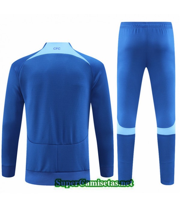 Tailandia Camiseta Chaqueta Chandal Chelsea Azul 2022 2023 Replicas
