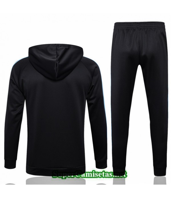 Tailandia Camiseta Chaqueta Chandal Con Capucha Argentina Negro 2022 2023 Diseño