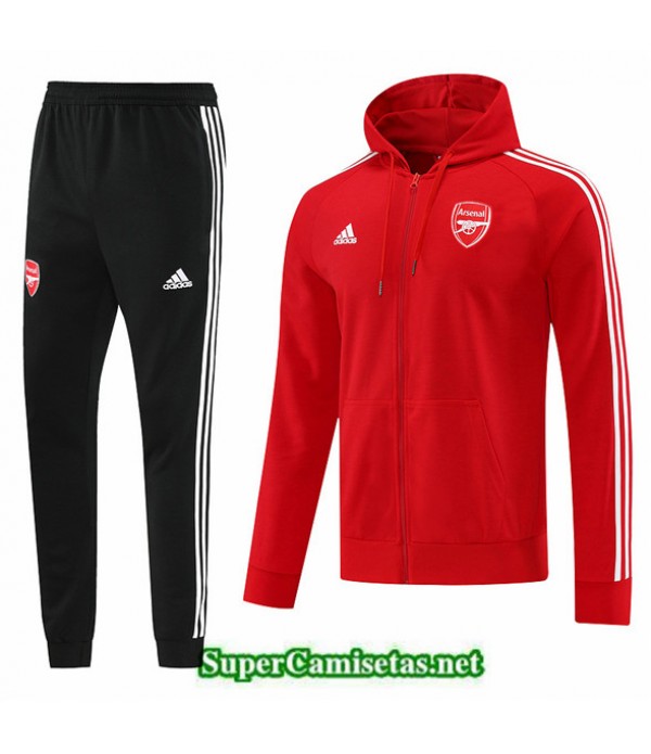 Tailandia Camiseta Chaqueta Chandal Con Capucha Arsenal Rojo 2022 2023 Diseño