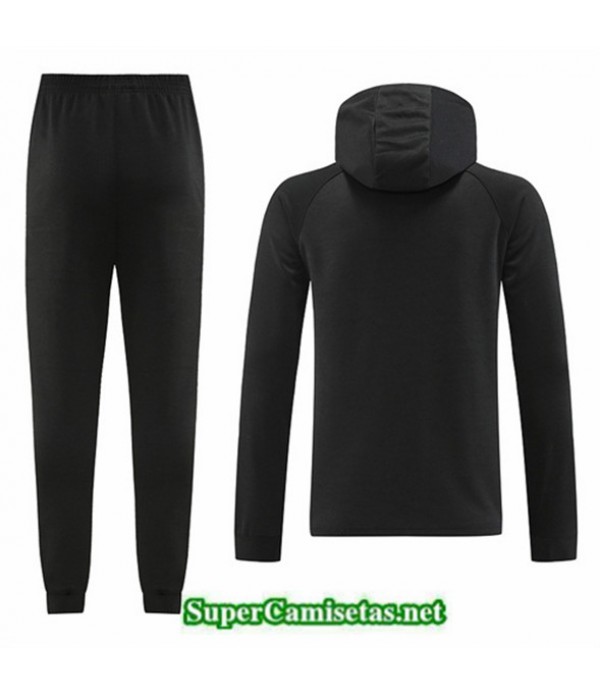 Tailandia Camiseta Chaqueta Chandal Con Capucha Barcelona Negro 2022 2023 Tienda