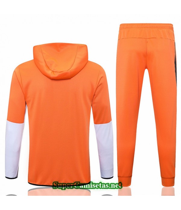 Tailandia Camiseta Chaqueta Chandal Con Capucha Nike Orange 2022 2023 Replicas